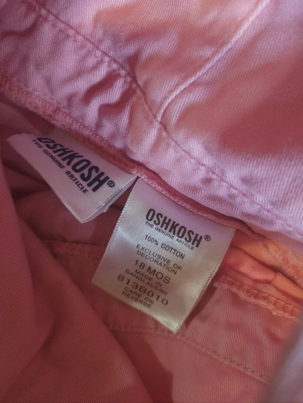 Oshkosh Skirt Floral Pink Overalls Size 18 Months